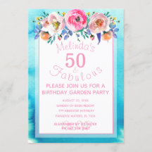 素敵な50歳の誕生日ガーデンパーティー  50歳にしてとっても素敵！