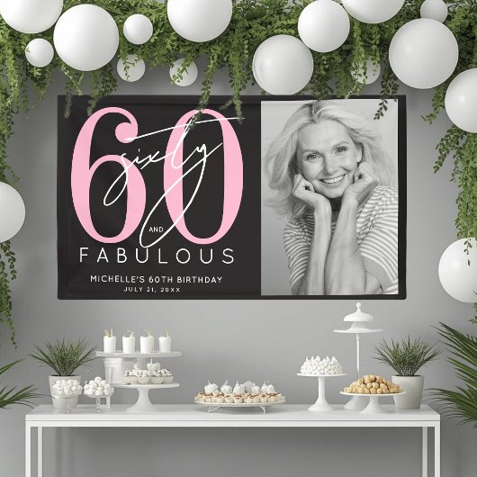 素敵な60歳の誕生日パーティー 横断幕