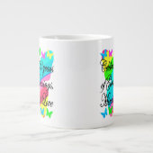 素敵な60番目の誕生日マグカップと誕生日祈りの言葉 ジャンボコーヒーマグカップ (正面)