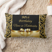 素敵な90番目の誕生日の贈り物のための彼女、ママ、おばあちゃん ランバークッション (ブランケット)