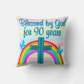 素敵な90番目の誕生日恵み枕 クッション (裏面)