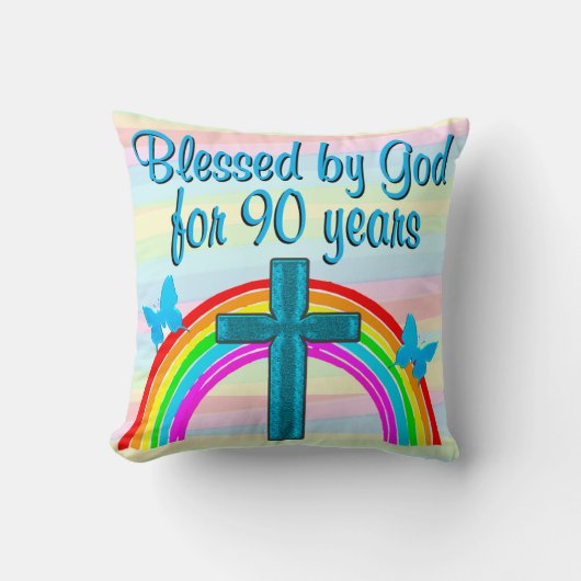 素敵な90番目の誕生日恵み枕 クッション (正面)