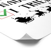 素敵な いたずらな 面白い クリスマス リスト ポスター (角)