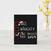 素敵な いたずら アメリカを取り戻せ 2024 面白い トランプ X'mas カード (黄色い花)