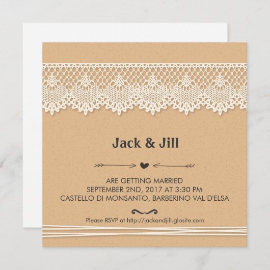 素敵な 案内状 (正面/裏面)