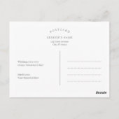 素敵なXOXO編集可能カラーバレンタインのはがき ポストカード (裏面)