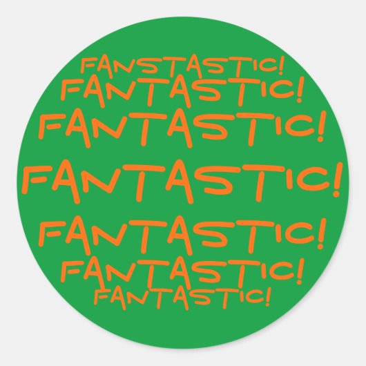 素敵！ステッカー ラウンドシール (正面)