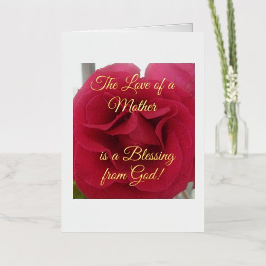 素敵&スペシャル、お母さん、母の日のカード 箔グリーティングカード (花)