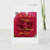 素敵&スペシャル、お母さん、母の日のカード 箔グリーティングカード (正面)