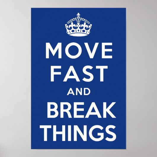 素早く動き回って物事を壊す ポスター (正面)