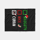 素晴いけならしいキューおもしろいバキューバクリスマスサンタ フリースブランケット (正面(横))