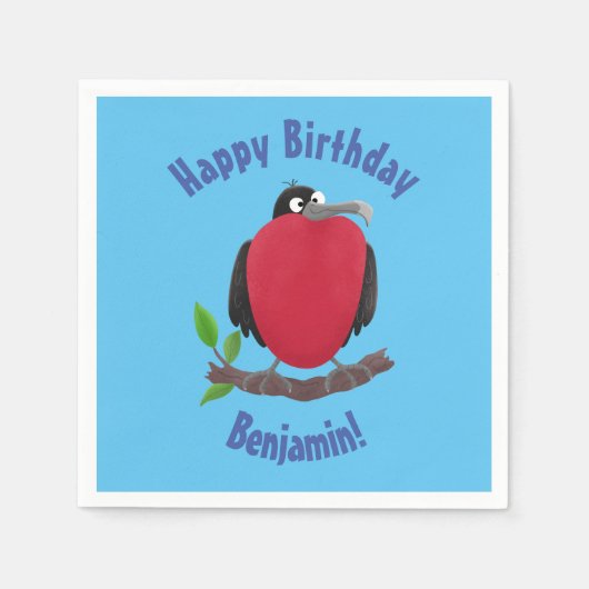 素晴おもしろいらしいフライドバードマンガのナプキン スタンダードカクテルナプキン (正面)