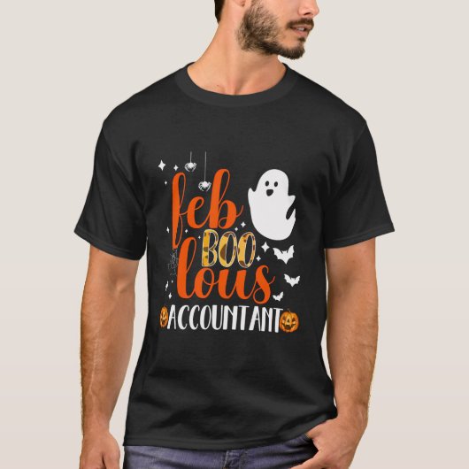 素晴おもしろいらしい会計士かわいい幽霊ハロウィンコス Tシャツ (正面)