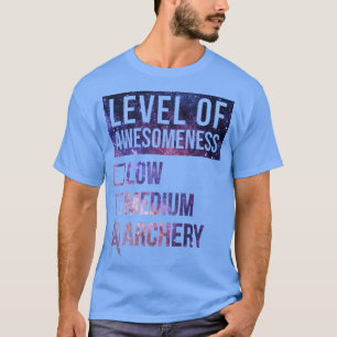 素晴おもしろいらしい低い弓射手のレベル Tシャツ