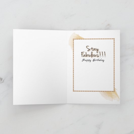 素晴おもしろいらしい可愛いアフリカ系アメリカ人誕生日 カード (内部)