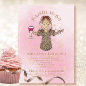 素晴おもしろいらしい60赤面金ゴールドエスニック60誕生日 招待状