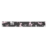 素晴かわいらしらしいプードル サテンリボン (正面)