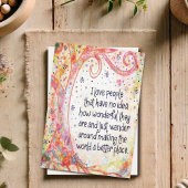 素晴かわいらしらしい人の感動的引用文 カード