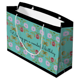 素晴かわいらしらしい誕生日バッグ ラージペーパーバッグ