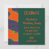 素晴しいオレンジpuple 招待状 (裏面)