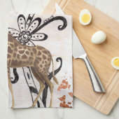 素晴しいキリン キッチンタオル (四つ折り)