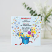 素晴しいギフト用の箱の招待状 招待状 (スタンド正面)