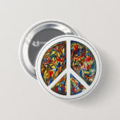 素晴しいピースサイン 缶バッジ (正面&裏面)