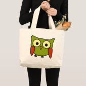 素晴しいフクロウ ラージトートバッグ (正面(商品))