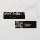 素晴しい渦巻の~の名刺/テレホンカード スキニー名刺 (正面/裏面)