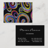 素晴しい渦巻(真珠) SIZE/PAPER/SHAPEの選択- 名刺 (正面/裏面)