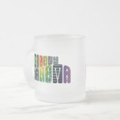 素晴しい祖母 フロストグラスマグカップ (正面左)