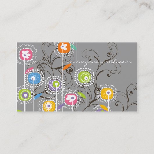 素晴しい花園のかわいくお洒落な名刺 名刺 (裏面)