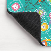 素晴しい花園のカラフルでお洒落な花の芸術 マウスパッド (コーナー)