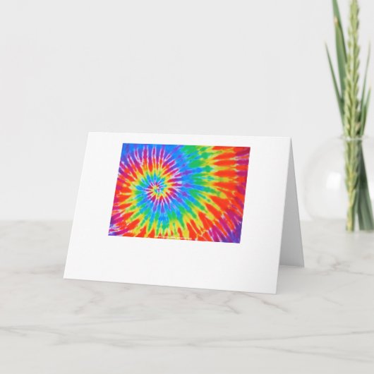 素晴しい虹の絞り染めのパーティの招待状 招待状 (裏面)