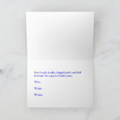 素晴しい虹の絞り染めのパーティの招待状 招待状 (内部)