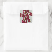 素晴しい親平和妊娠中絶反対のステッカー スクエアシール (バッグ)