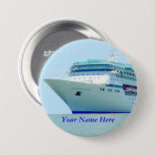 素晴しい遊航船の名前入りの記章 缶バッジ (正面&裏面)