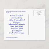 素晴しい遊航船3のカスタム 案内ポストカード (裏面)