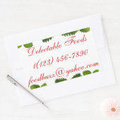 素晴しい食糧 長方形シール (封筒)