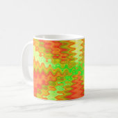 素晴しい黄橙色 コーヒーマグカップ (正面左)