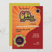 素晴しい60年代のパーティの招待状 招待状 (正面/裏面)