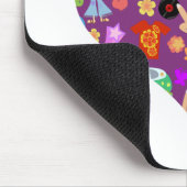 素晴しい60s紫色愛 マウスパッド (コーナー)