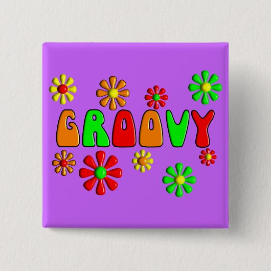 素晴しい70年代のTシャツおよびギフト 缶バッジ (正面)