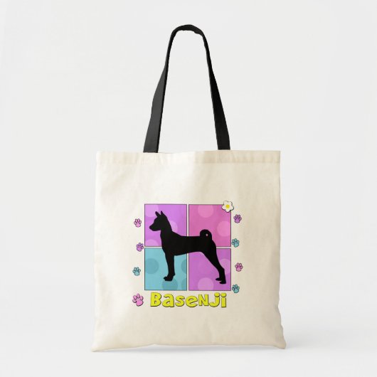 素晴しいBasenji トートバッグ (正面)