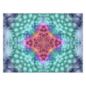 素晴しく青くカラフルな綿のテーブルクロス テーブルクロス (正面(横))