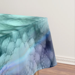 素晴しく青くカラフルな綿のテーブルクロス テーブルクロス