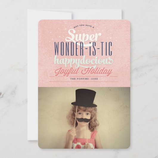 素晴すごいらしく幸せなおもしろい写真 シーズンカード (正面)