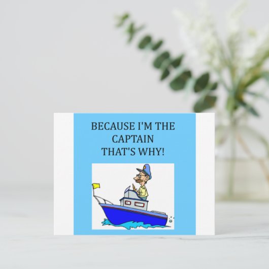 素晴らおもしろいしいキャプテンのジョーク ポストカード (スタンド正面)