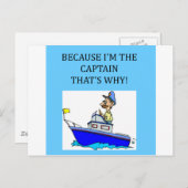 素晴らおもしろいしいキャプテンのジョーク ポストカード (正面/裏面)