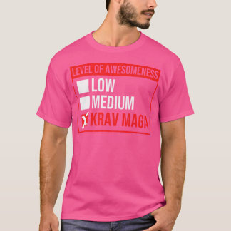 素晴らおもしろいしい低いMed KravのKrav Magaレベル Tシャツ